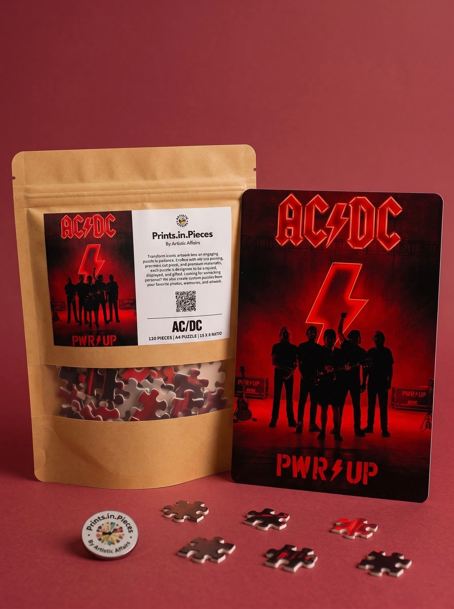 ACDC Puzzle | 120 Piece A4 Classic Rock Jigsaw