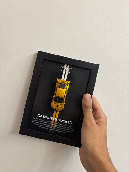 2018 Bentley Continental GT3 3d Hotwheels Car frame 1:64 scale (Q case)