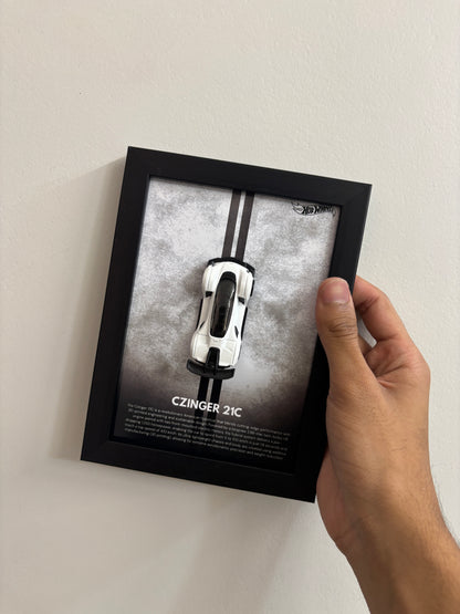 Czinger 21C 3d Hotwheels Car frame 1:64 scale (Q case)