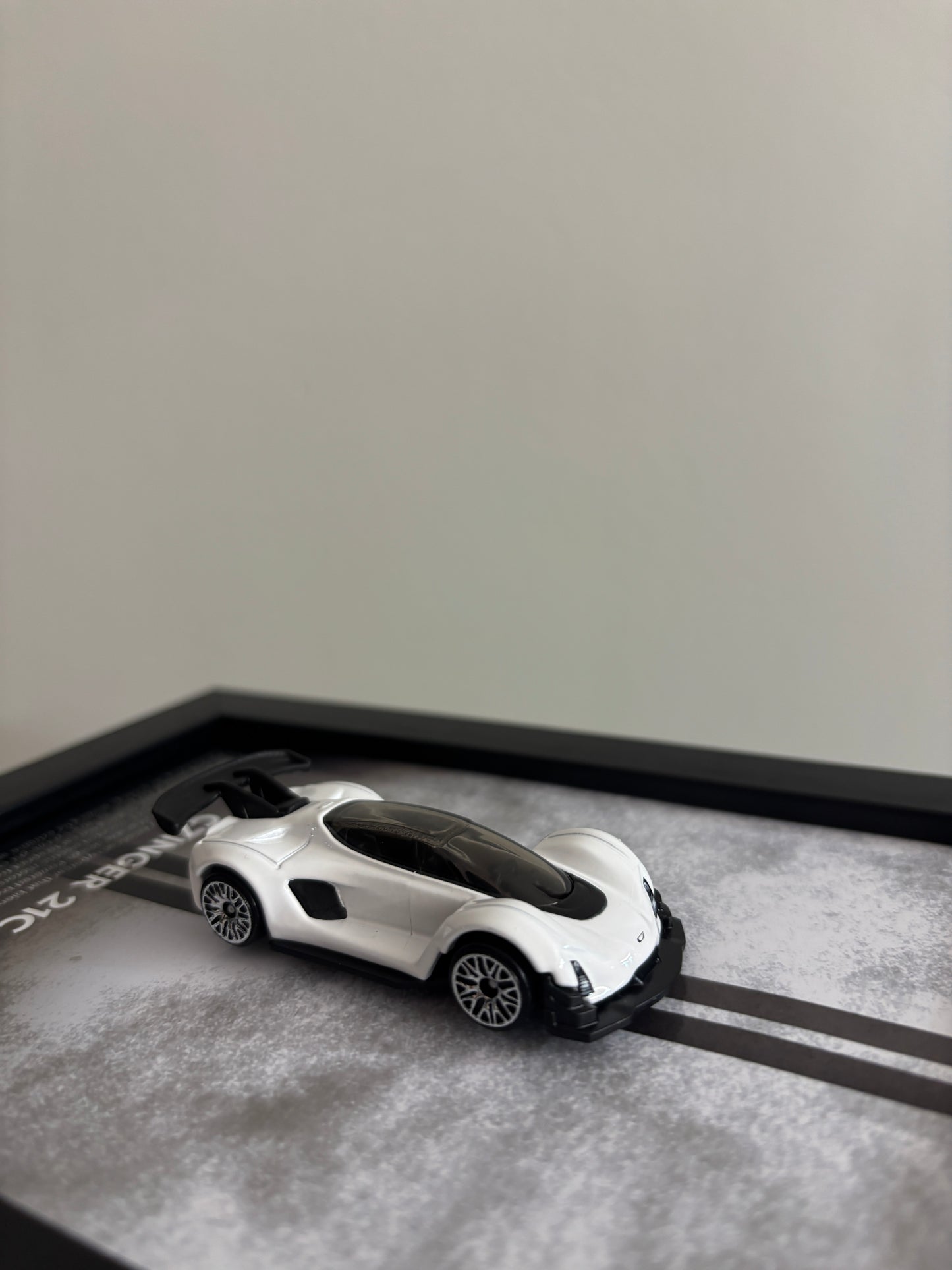Czinger 21C 3d Hotwheels Car frame 1:64 scale (Q case)