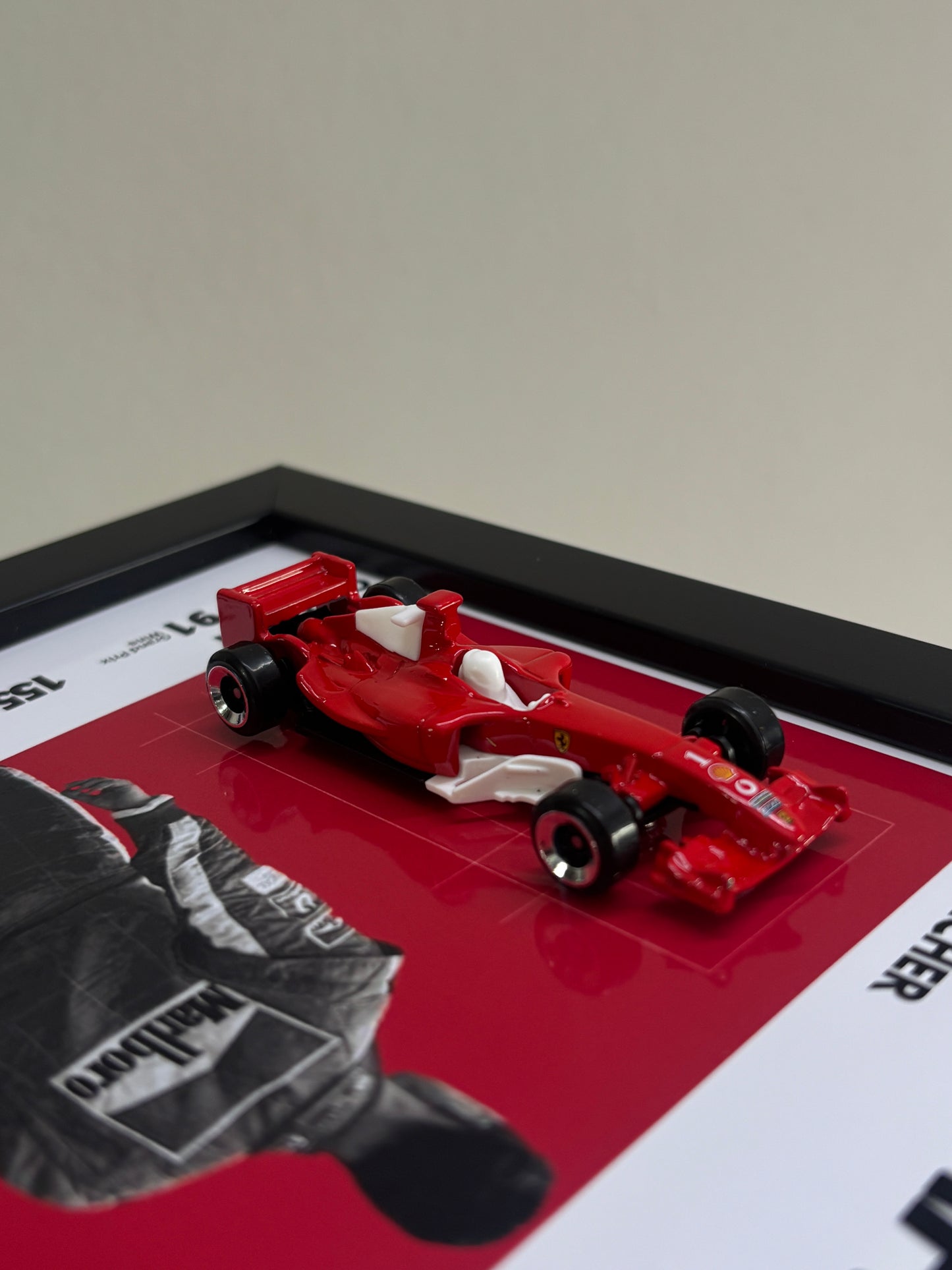 Michael Schumacher Ferrari F1 Hotwheels 3D Car Frame | Legends Edition