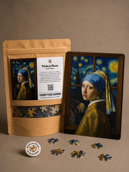 Starry Pearl Earring Art Birthday Puzzle Hamper