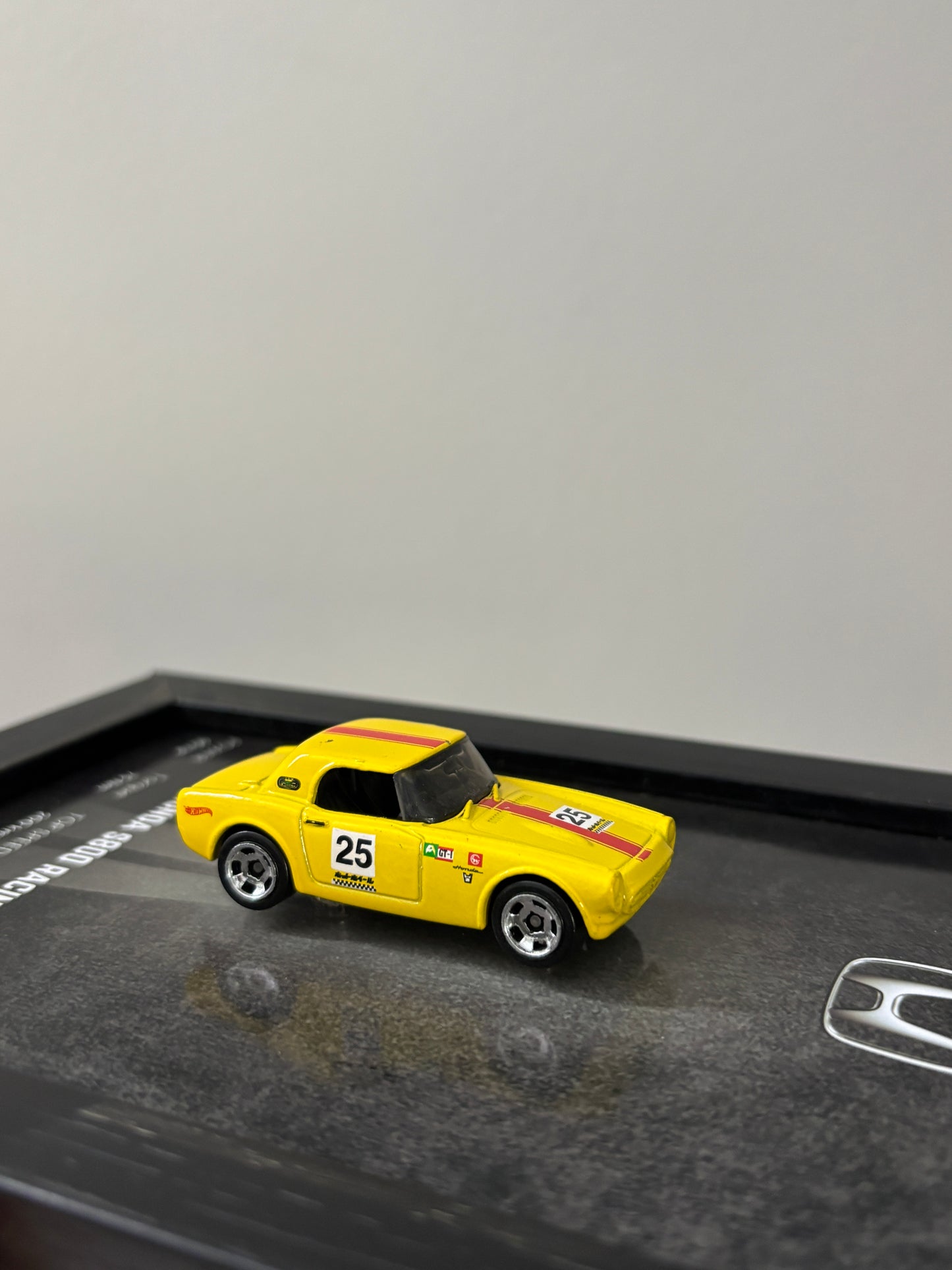 Honda s800 Racing 3d Hotwheels Car frame 1:64 scale