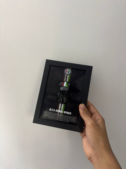 Alfa Romeo Spider 3d Majorette Car frame 1:64 scale