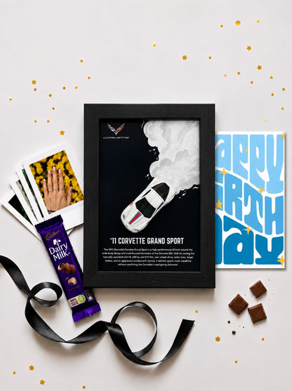 2011 Corvette Grand Sport Birthday Frame Hamper