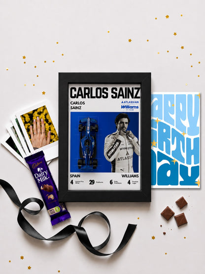 Carlos Sainz Williams F1 Birthday Frame Hamper