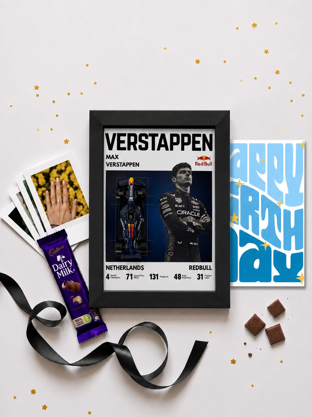 Max Verstappen Red Bull F1 Birthday Frame Hamper