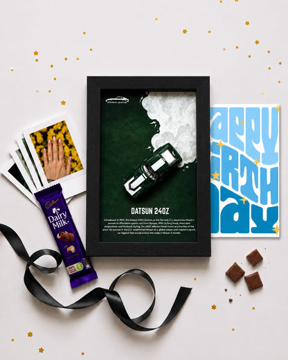 Datsun 240Z Birthday Frame Hamper