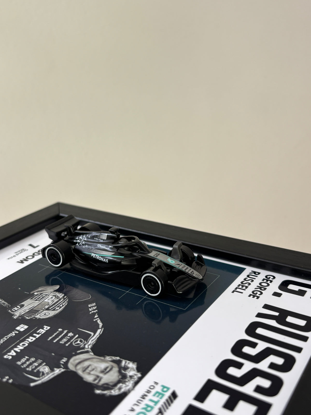 George Russell Mercedes AMG Petronas F1 3D Car Frame