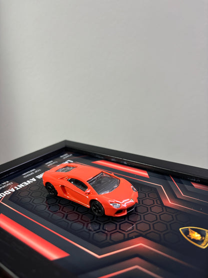 Lamborghini Aventador 3d Car Frame (orange)