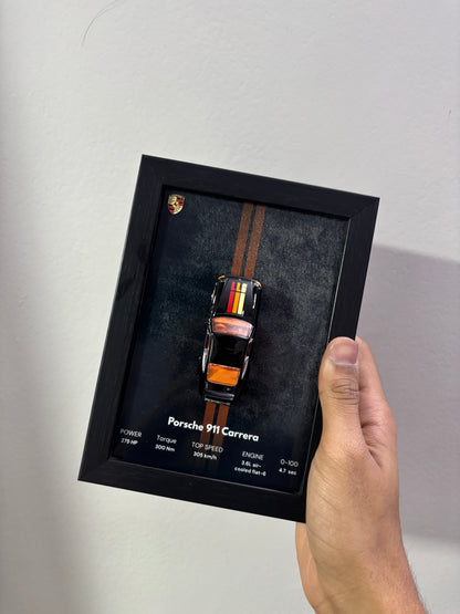 Porsche 911 Carrera RS 3d Car Frame (Black)