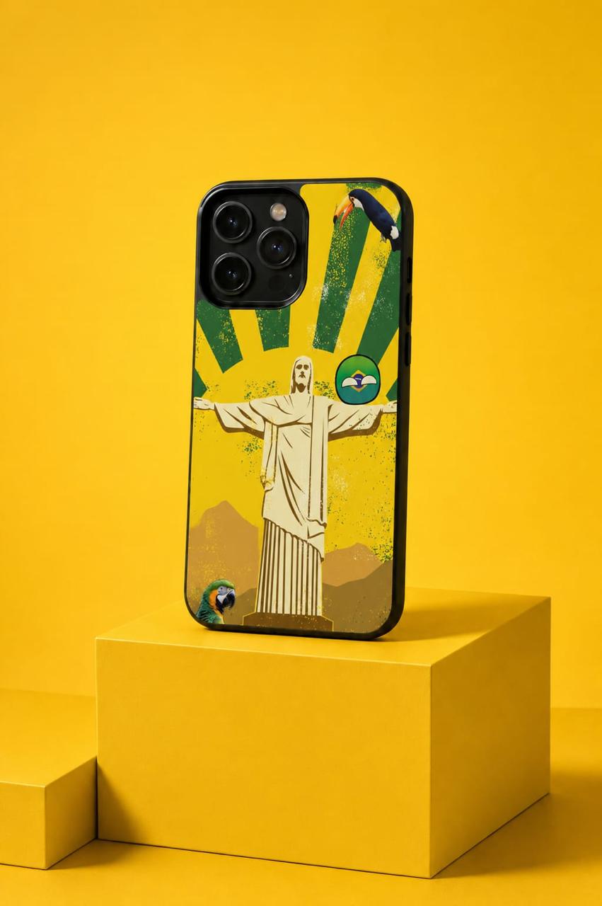 Brazil Christ Phone Case (Green)