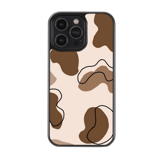 Beige & Brown Cow Print Case