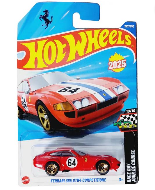 HOT WHEELS FERRARI 365 GTB4 COMPETIZIONE 10/109/10 DIE CAST TOY CAR M CASE