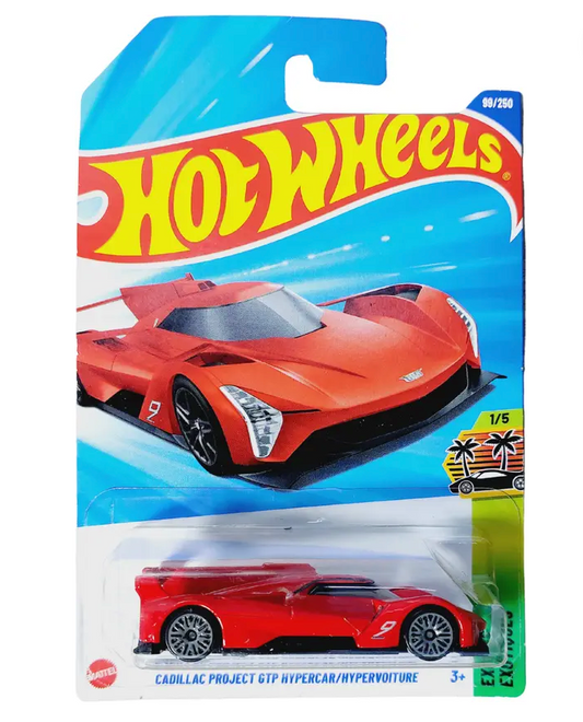 HOT WHEELS C4982 CADILLAC PROJECT GTP HYPERCAR DIE CAST TOY CAR  (Red, Pack of: 1)
