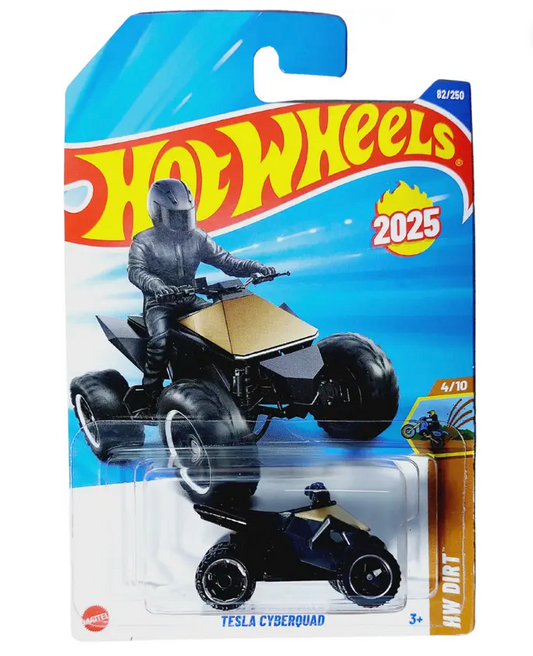 HOT WHEELS C4982 TASLA CYBERQUAD 4/10 HW DIRT DIE CAST TOY CAR
