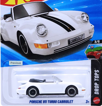 Hot Wheels Mainline D case 2026 Porsche 911 Turbo Cabriolet (white)