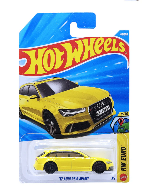 Hot Wheels Mainline D case 2026 17 Audi RS 6 Avant (yellow)