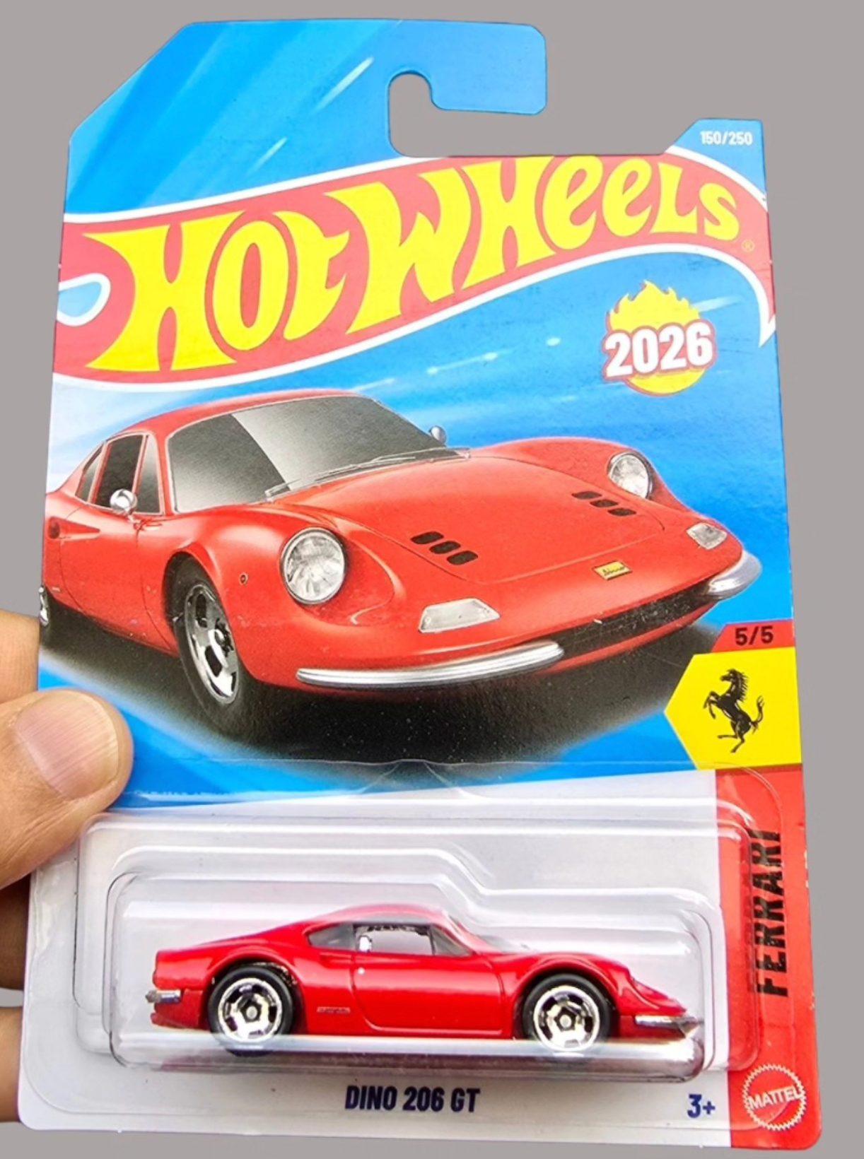 Hot Wheels Dino 206 GT - HW H Case 2026 - 1:64 Diecast Model India - Artistic Affairs