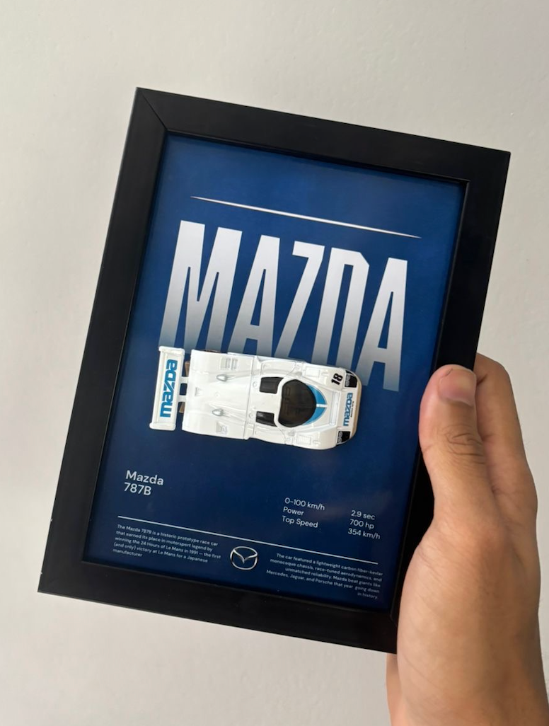 C4982 Mazdaa 7878 3d Hotwheels Car Frame