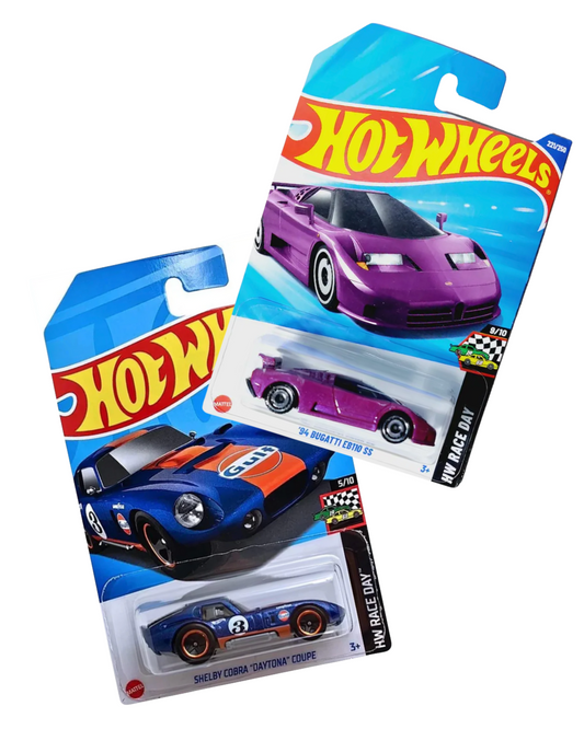 Hotwheels Combo : Shelby Coupe 'Daytona' Coupe + 94 Bugatti EB110 SS