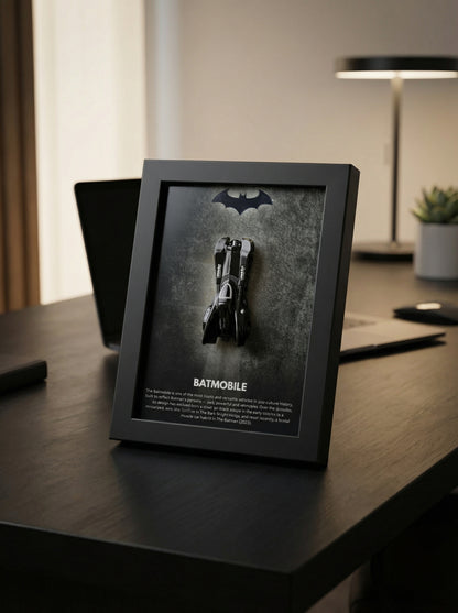 Batmobile 3D Car Frame No 6 Batman Diecast Display India View 2 - Artistic Affairs