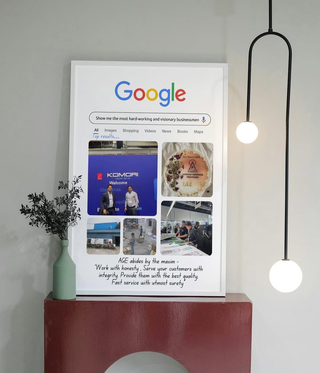 Google Frame Google frame Customised | Gift India | Artistic Affairs