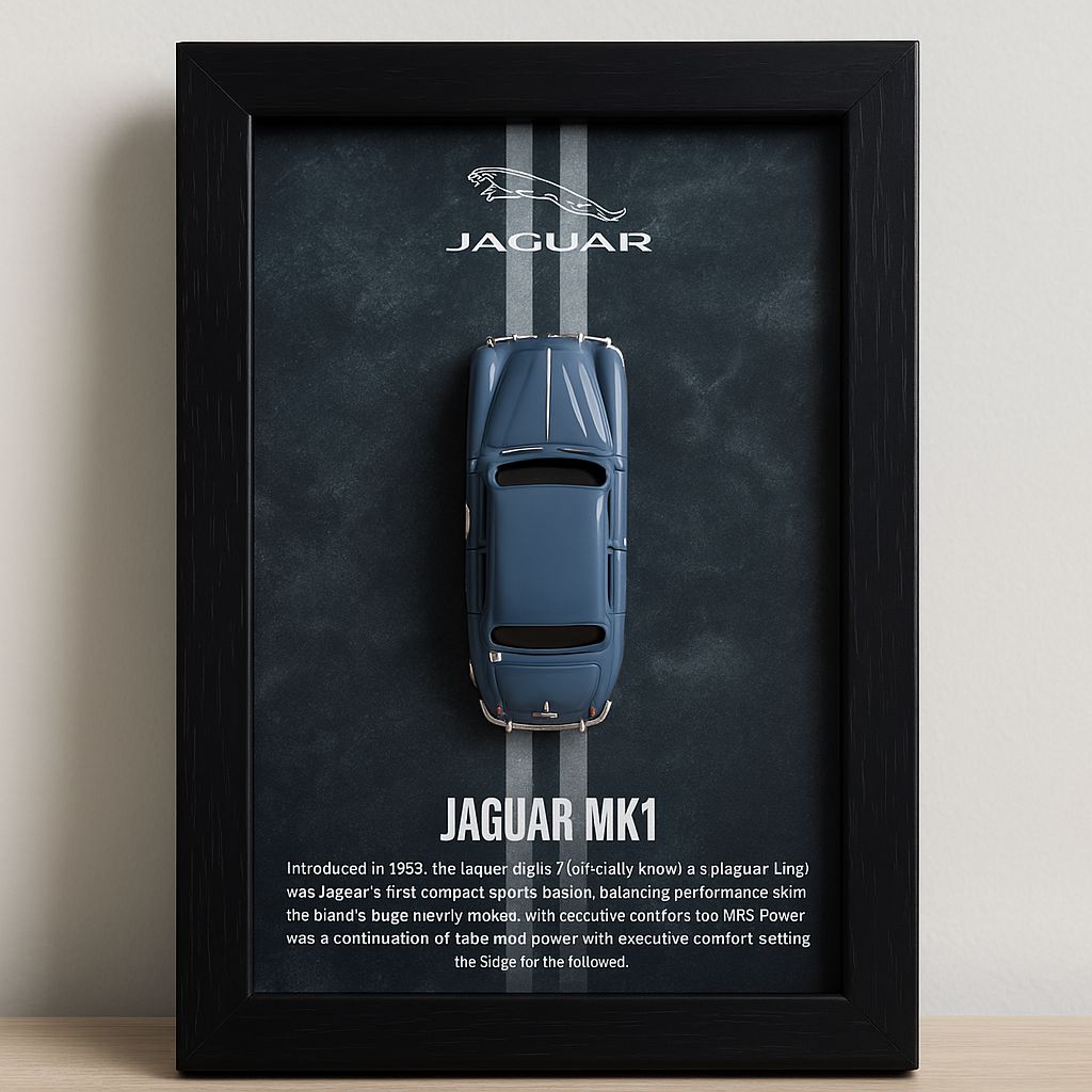 Jaguar MK1 3d Hotwheels Car Frame