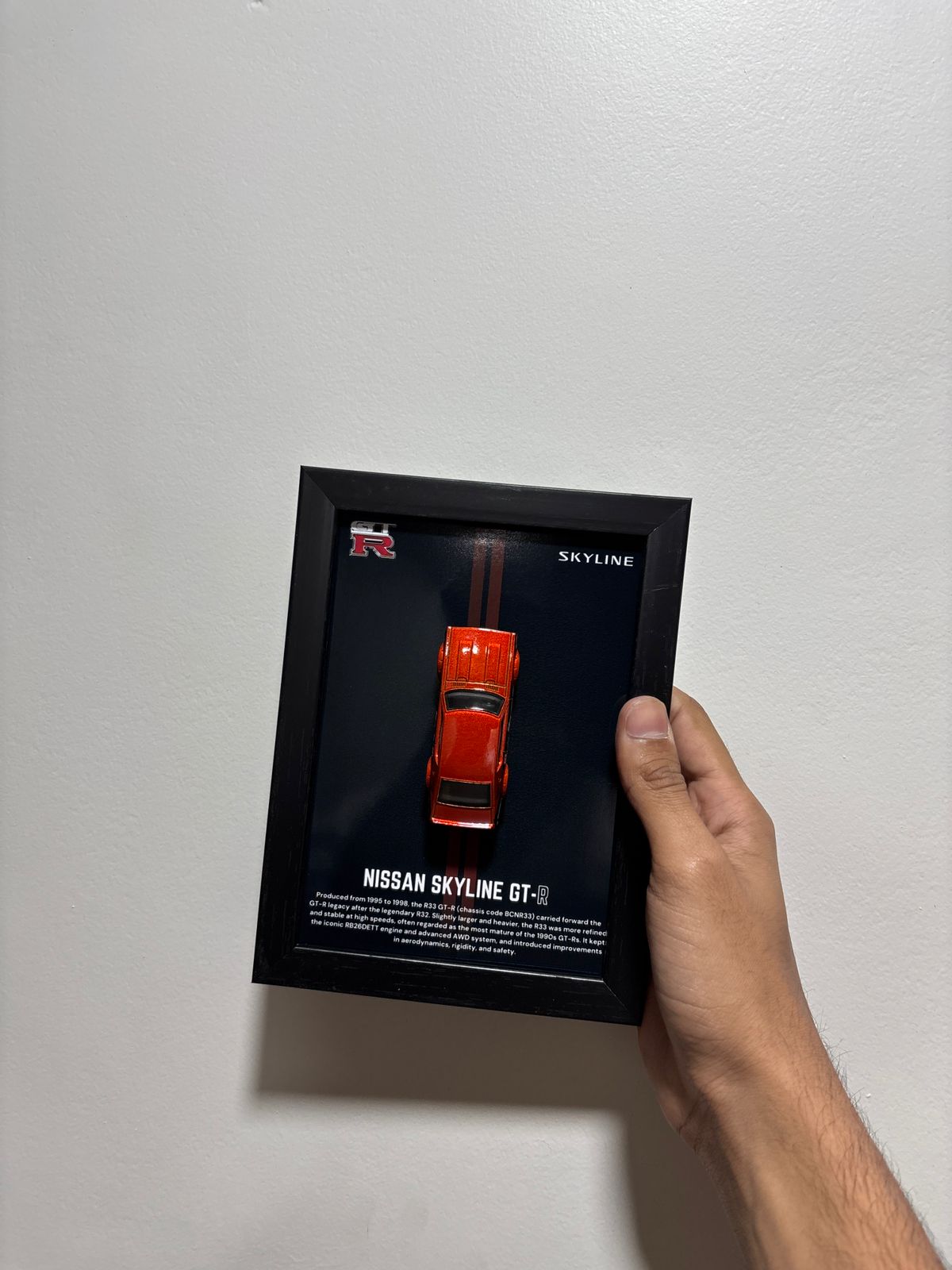 Nissan Skyline GTR Hot Wheels Detachable Car Frame - JDM Diecast Display India View 3 - Artistic Affairs