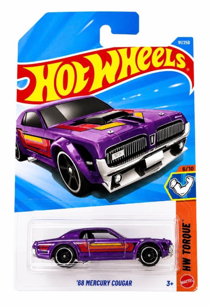 Hot Wheels '68 Mercury Cougar HW Torque 2024 91/250 | 1:64 Diecast Car