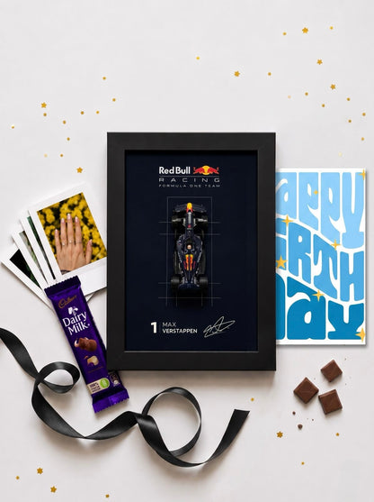 Red Bull Racing Max Verstappen Birthday Frame Hamper