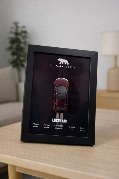 Lucid Air 3d Hotwheels Car Frame