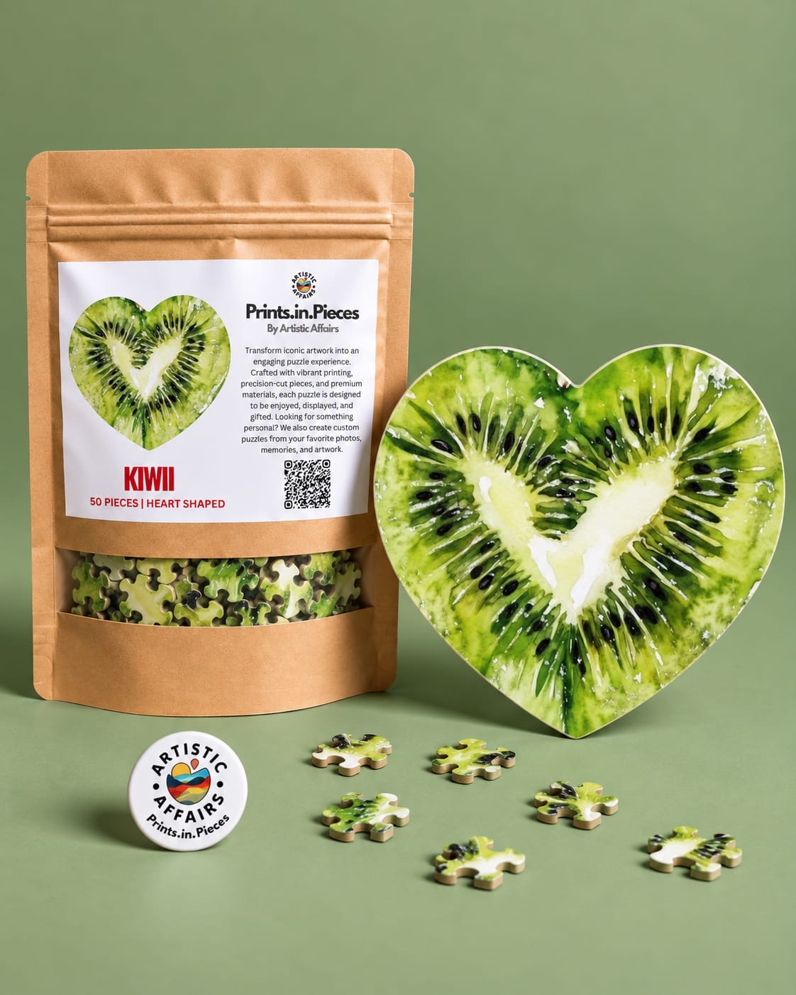 Kiwii Heart-Shaped Puzzle