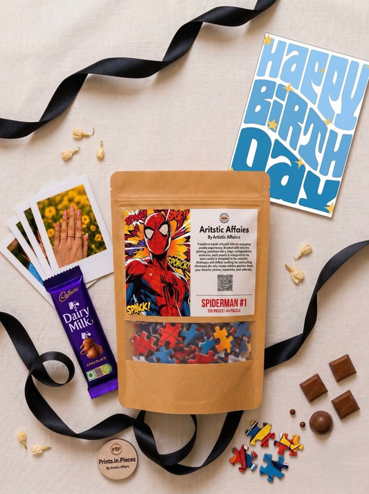 Superhero Pop Art Birthday Puzzle Hamper