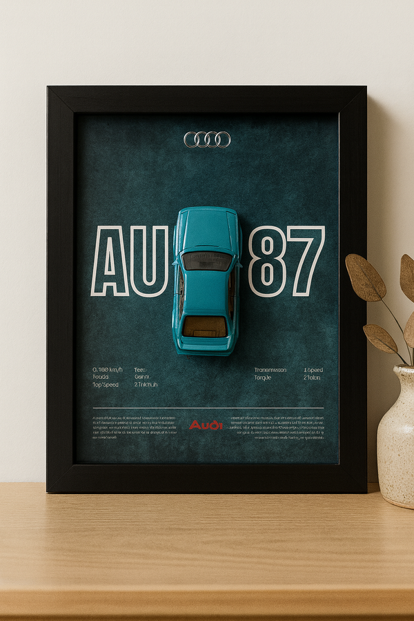 Audi 87 Hotwheels Car Frame (Blue)