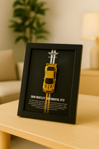 2018 Bentley Continental GT3 3d Hotwheels Car frame 1:64 scale (Q case)