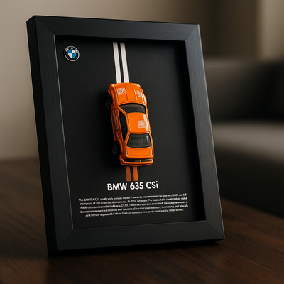 BMW 635 Csi Car frame 1:64 scale (orange)