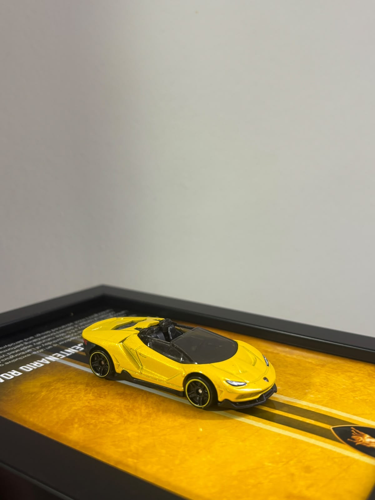 Lamborghini Centenario Roadster car frame for wall or desk, view 4