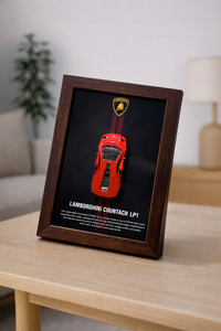 Lamborghini Countach 3d Car Frame (Red)