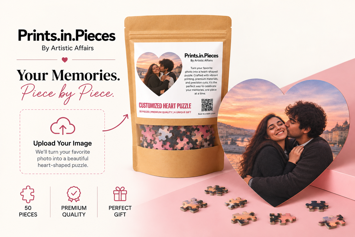 Customised Photo Heart Shaped Puzzle