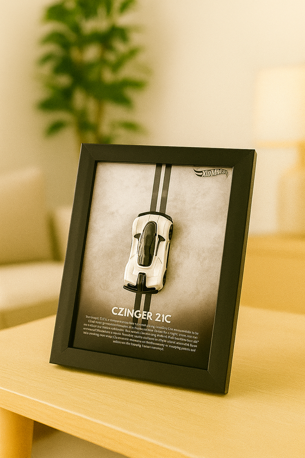 Czinger 21C 3d Hotwheels Car frame 1:64 scale (Q case)