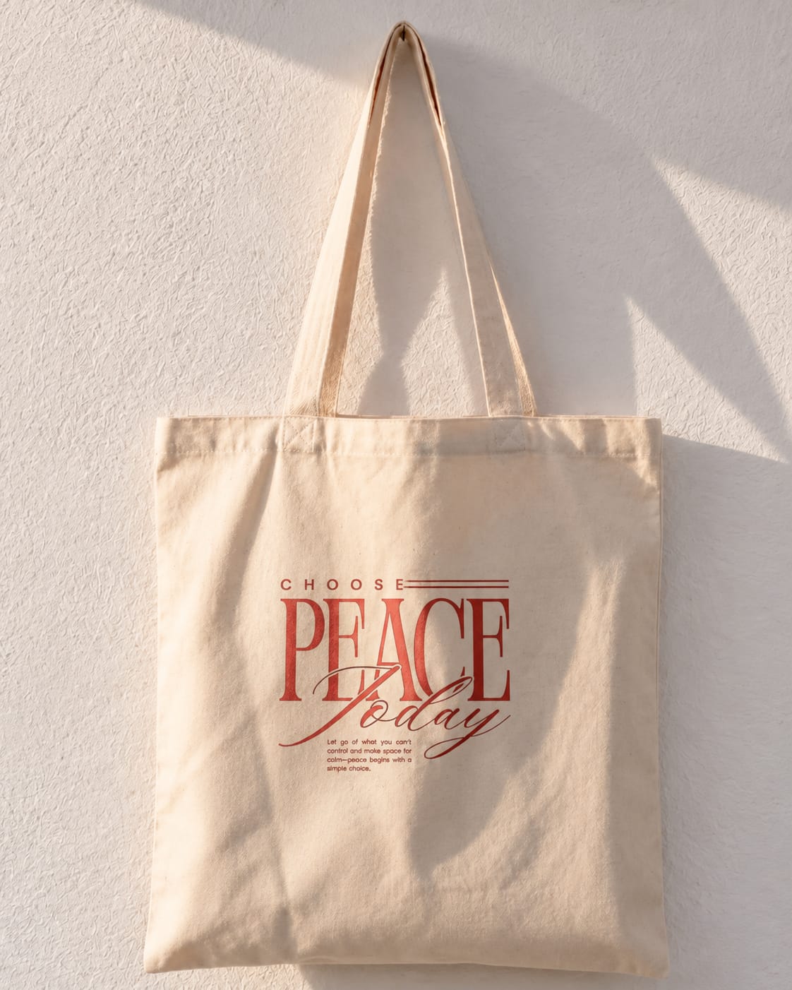 Choose Peace Today Tote Bag