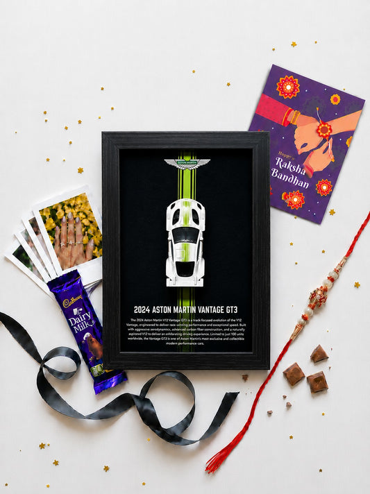 2024 Aston Martin Vantage GT3 car frame gift set