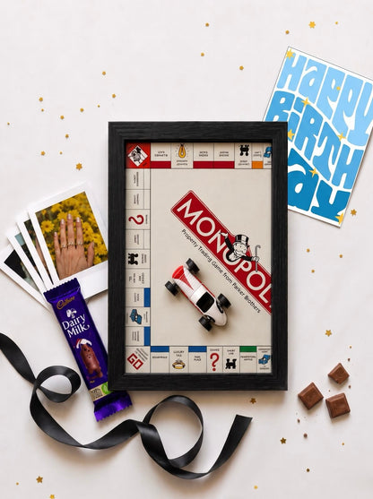 Monopoly Race Car Birthday Frame Hamper