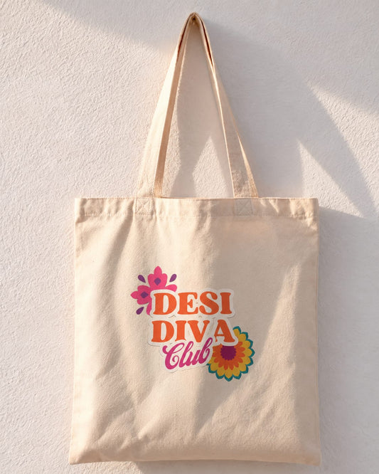 Desi Diva Club Tote Bag