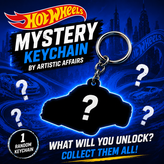Hot Wheels Mystery Keychain | Random Car Keychain