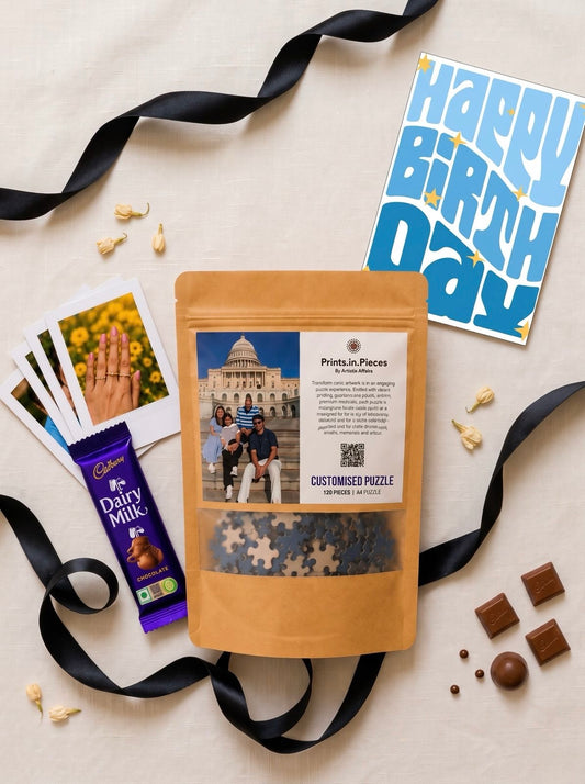 Custom Photo Birthday Puzzle Hamper