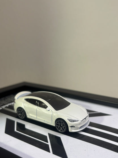 Tesla Model S Plaid car frame for wall or desk, view 4