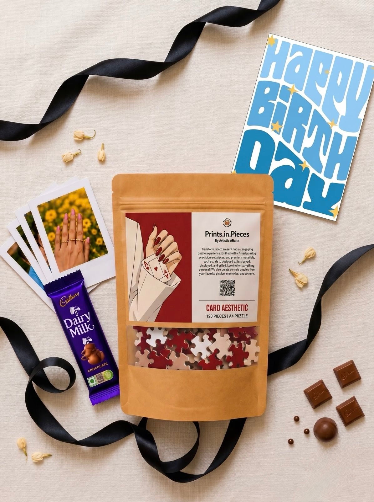 Card Aesthetic Birthday Puzzle Hamper