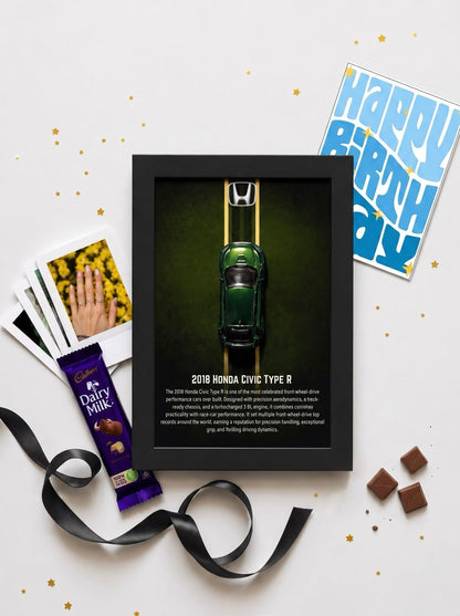 2018 Honda Civic Type R Birthday Frame Hamper